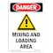 Signmission Safety Sign, OSHA Danger, 14" Height, Mixing And Loading Area, Portrait OS-DS-D-1014-V-1451 - alternate 1